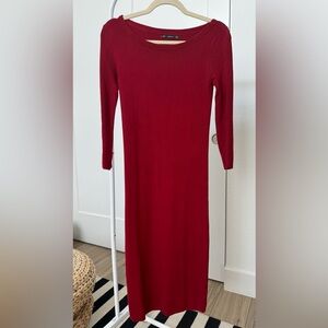 Zara Knit Red dress. Size M.